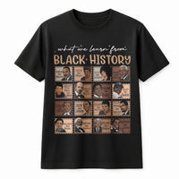 Black History Month T-Shirt | Inspirational African American Icons Graphic | Premium Cotton Unisex Tee | Gift for Educators & Students